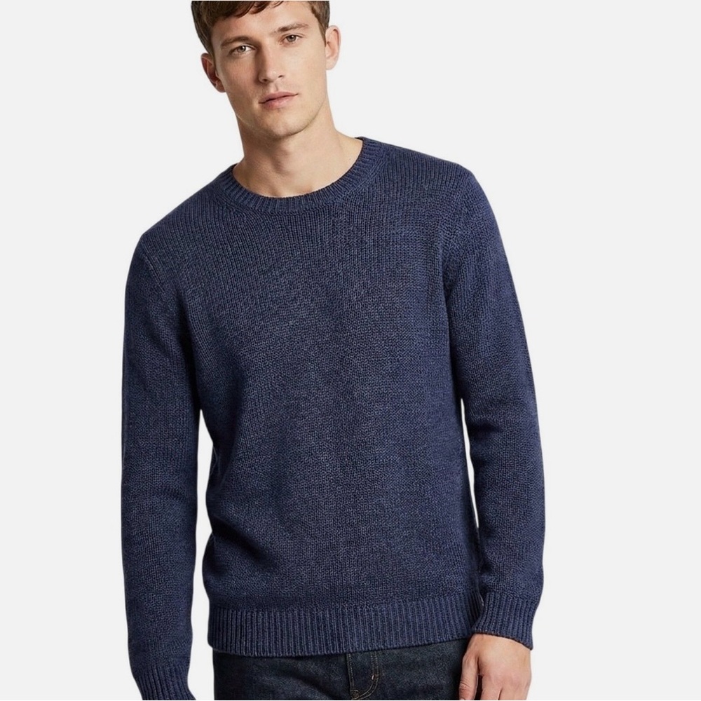 G.H. Bass & Co. Men's Crewneck Sweater in Club Blue-Classic Fit